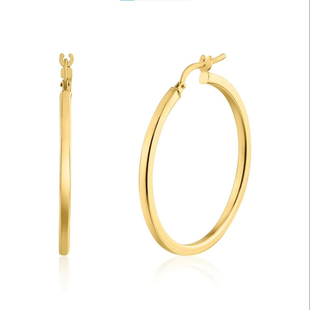 Pristine gold dome hoops