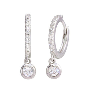 Pristine hoogie hoops with CZ
