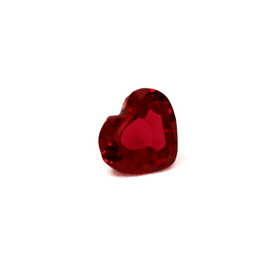 Ruby  Heart Untreated 0.49 cts.