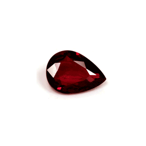 Ruby Pear  GIA Certified Untreated 0.64 cts.