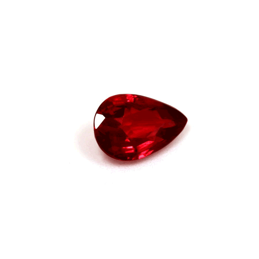 Ruby  Pear  Untreated 0.71 cts