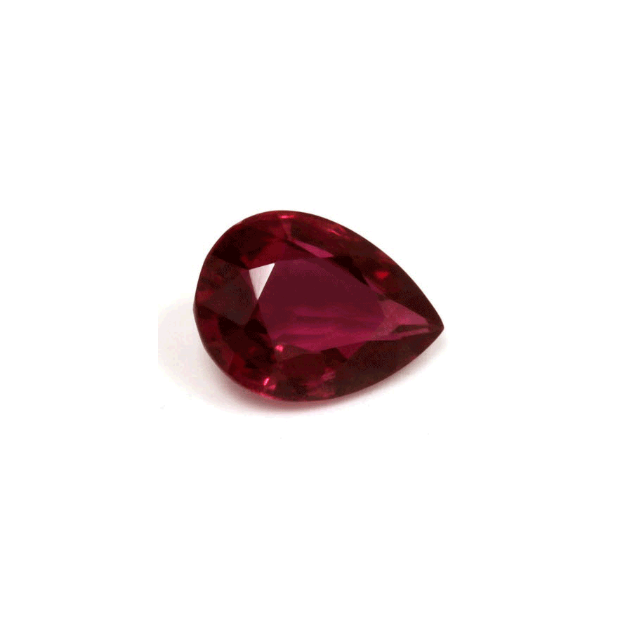 Ruby Pear  GIA Certified Untreated 0.81 cts.