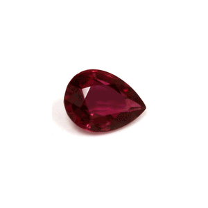 Ruby Pear  GIA Certified Untreated 0.81 cts.