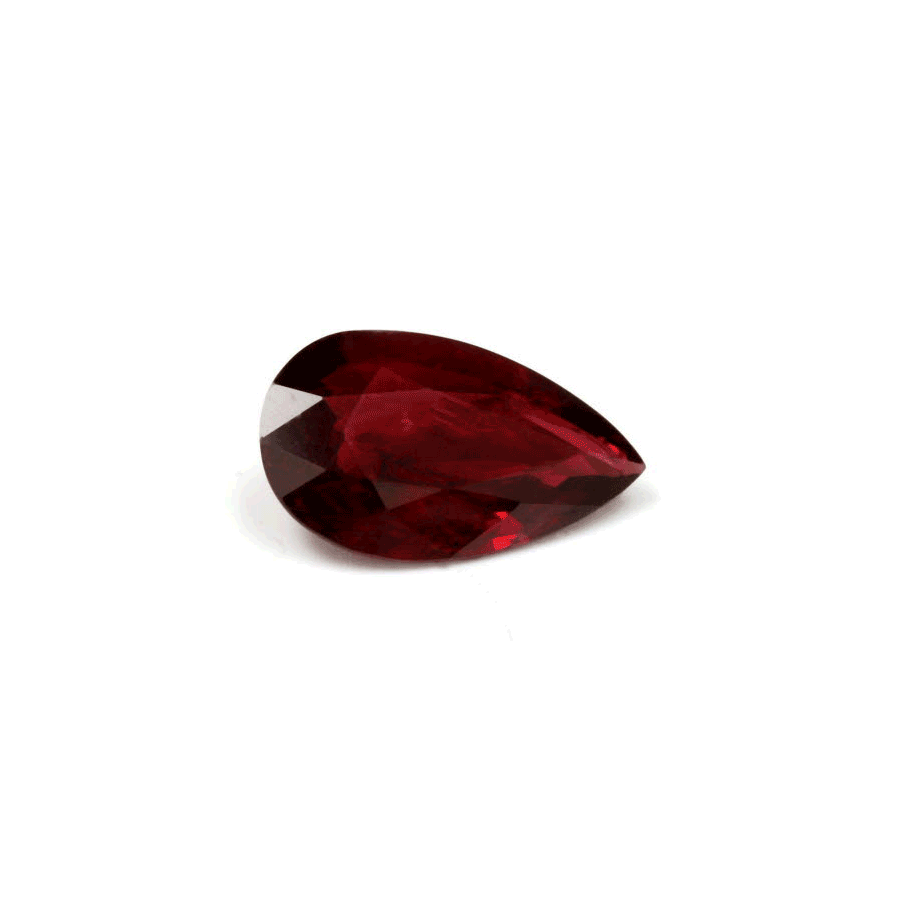 Ruby  Pear  GIA Certified Untreated 0.95 cts.