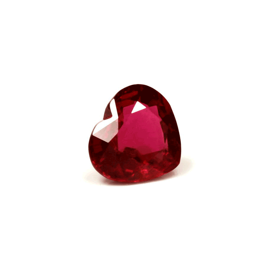 Ruby Heart  GIA Certified Untreated 1.07 cts.