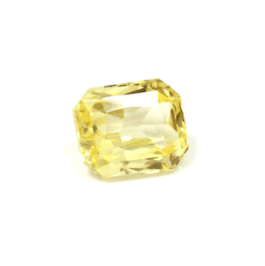 Yellow Sapphire Emerald Cut Untreated 1.13cts.
