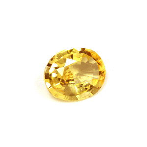 Yellow Sapphire Oval  Untreated 1.17cts.