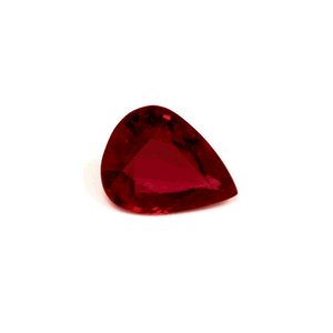 Ruby Pear GIA Certified Untreated 1.55  cts.