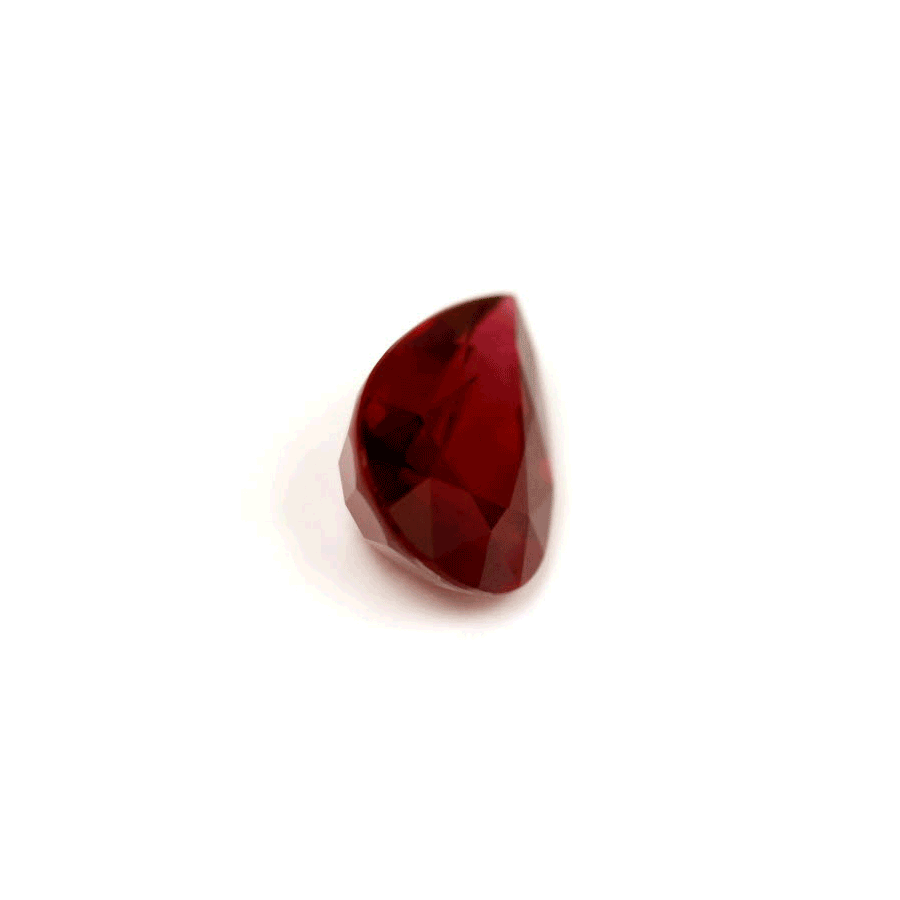 Ruby Pear GIA Certified Untreated  1.55 cts.