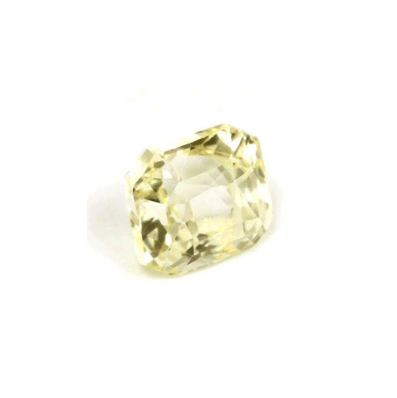 Yellow Sapphire  Emerald Cut Untreated 1.56cts.