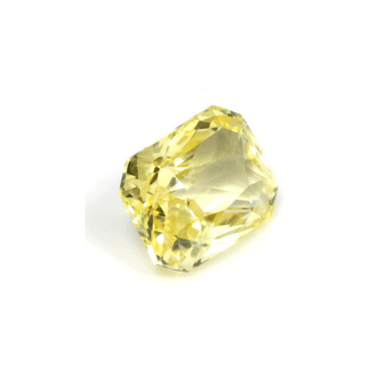 Yellow Sapphire  Emerald Cut Untreated 1.59cts.