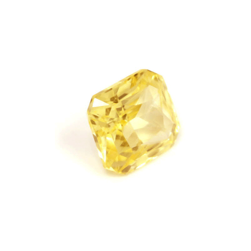 Emerald Cut Yellow Sapphire  Untreated 1.59cts.
