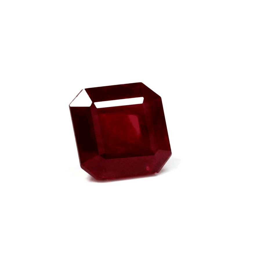 Emerald Cut  Ruby GIA Certified 1.74 cts.