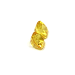 Yellow Sapphire Cushion Matched Pair 1.83 cttw.