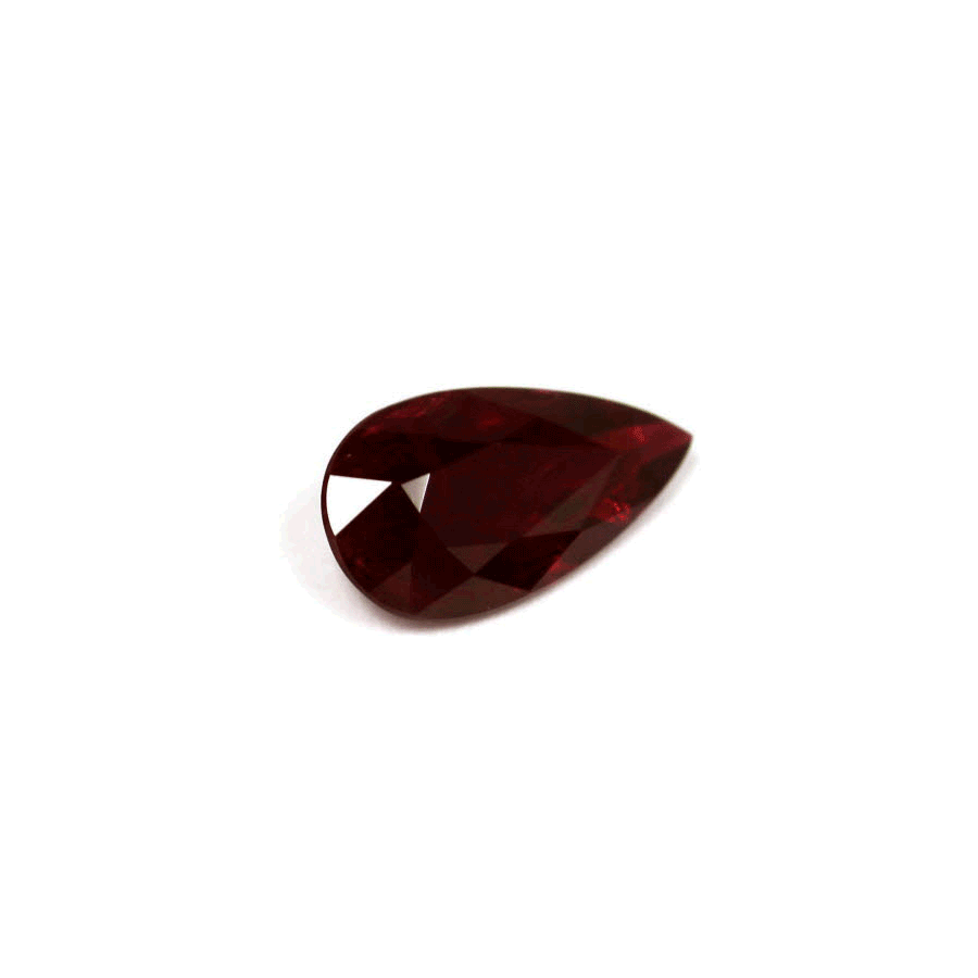 Ruby Pear  Untreated 0.88 cts.