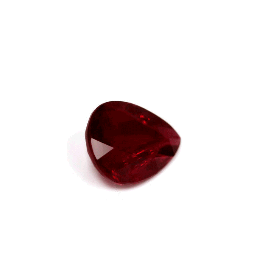 Ruby Pear GIA Certified  1.98 cts.