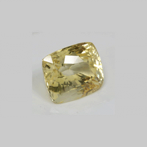 Yellow Sapphire Cushion GIA Certified Untreated 11.83 cts.