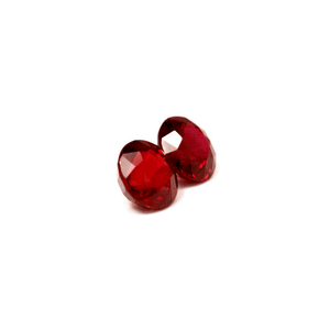 Ruby Round Matched Pair GIA Certified  2.12 cttw.