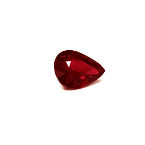 Ruby Pear GIA Certified  Untreated 2.21 cts
