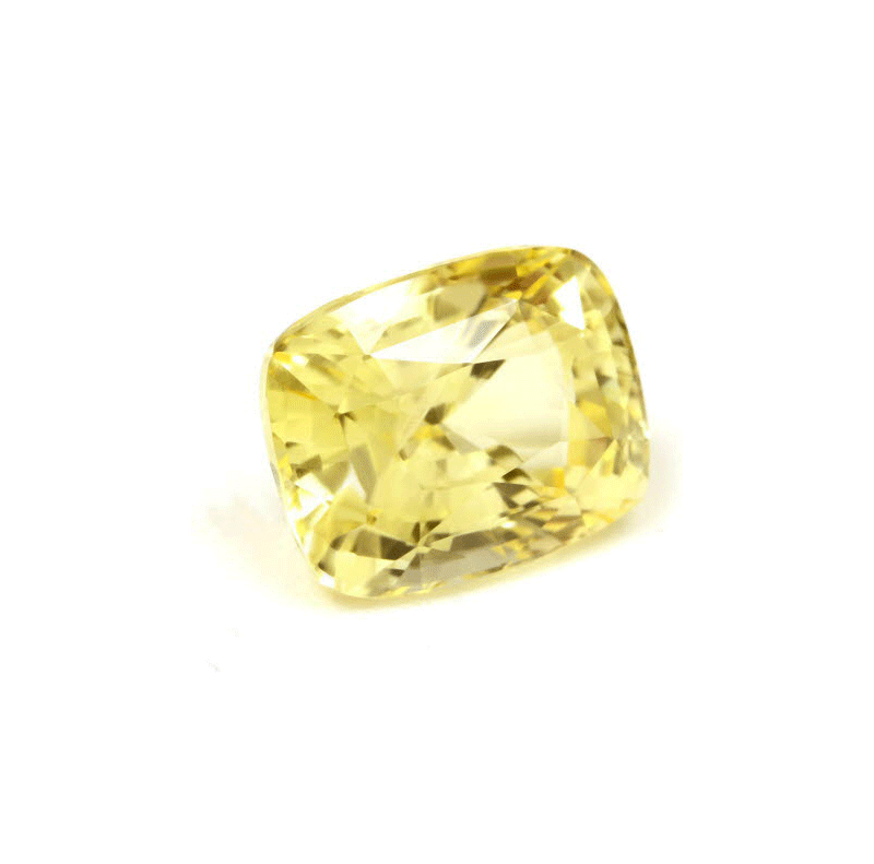 Yellow Sapphire Cushion Untreated 2.58 cts.