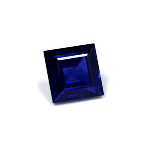 BLUE  SAPPHIRE Square GIA Certified 2.80 cts.