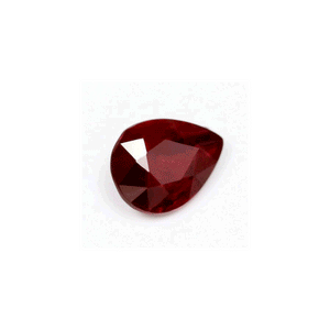 Ruby Pear GIA Certified Untreated 3.06cts.