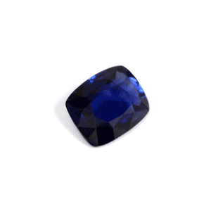 BLUE SAPPHIRE GIA  Certified Untreated 3.09 cts. Cushion