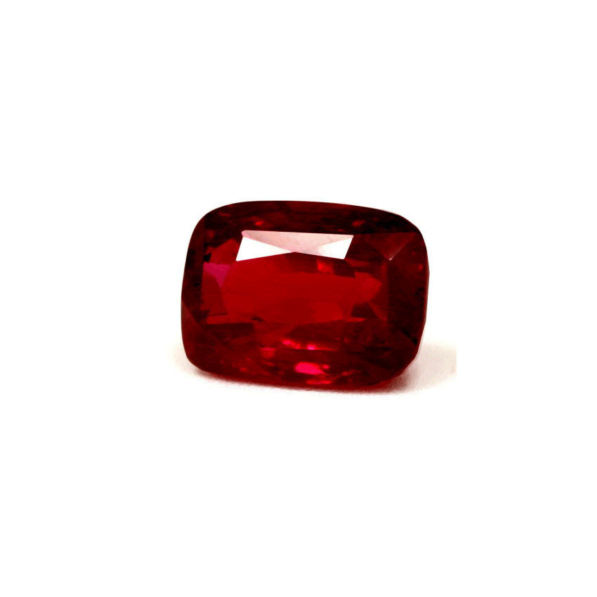 Ruby Cushion GIA Certified Untreated 3.8 cts