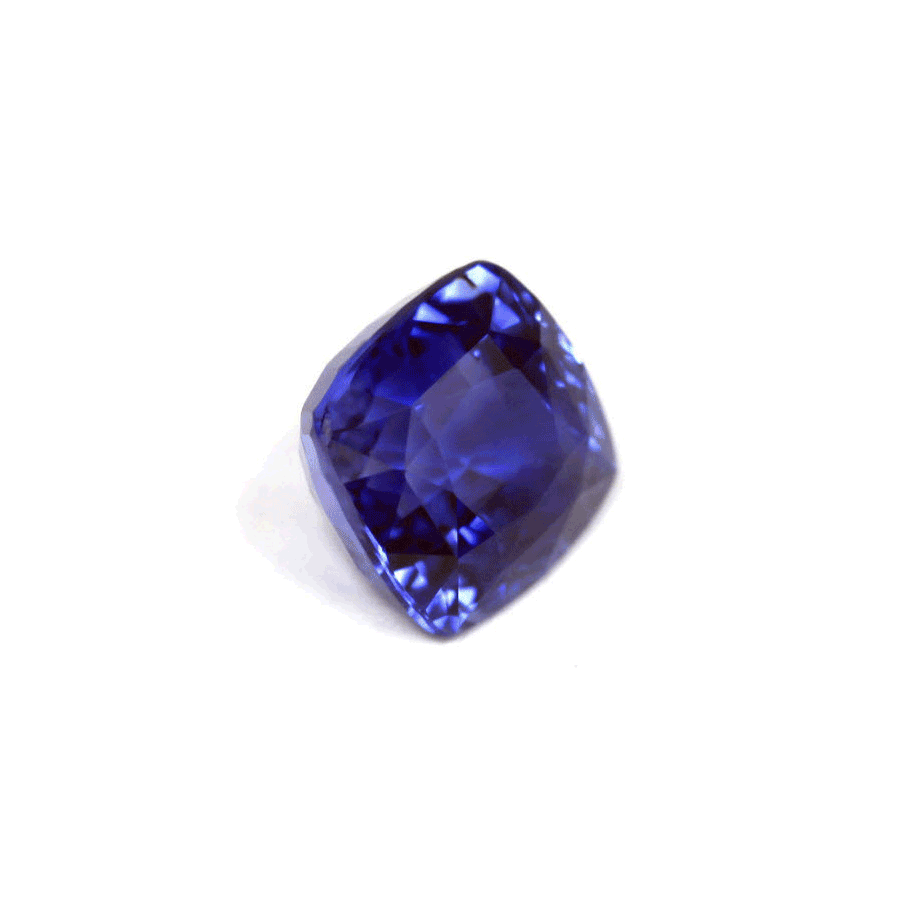 BLUE SAPPHIRE GIA  Certified 4.00 cts. Cushion