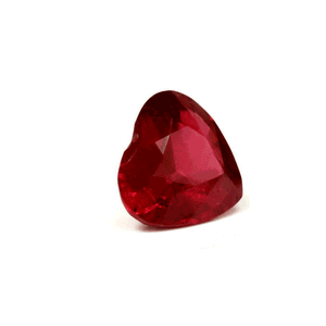 Ruby Heart GIA Certified Untreated 2.45cts.