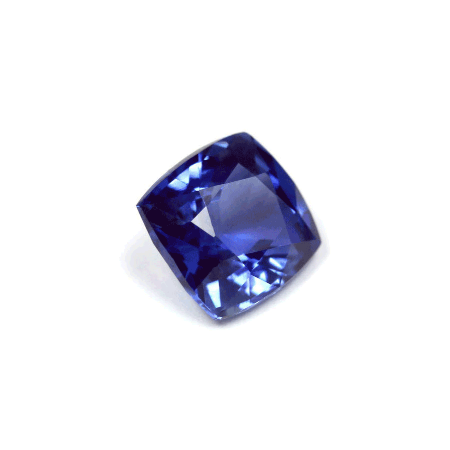 BLUE SAPPHIRE  GIA Certified 4.15 cts. Cushion