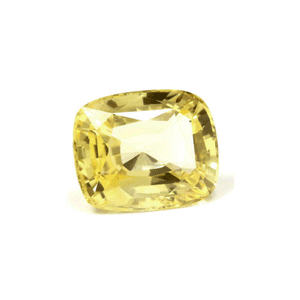 Yellow Sapphire Cushion GIA Certified Untreated 4.86cts.