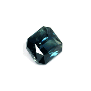 GREEN SAPPHIRE Emerald  Cut GIA Certified Untreated 6.14 cts.
