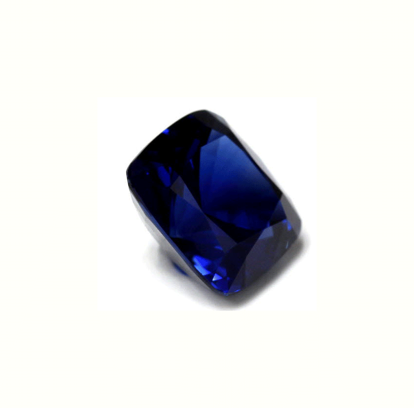 BLUE SAPPHIRE Cushion GIA Certified Untreated 6.46 cts.