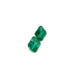 4.34 cttw. Emerald Cut Emerald Matched Pair