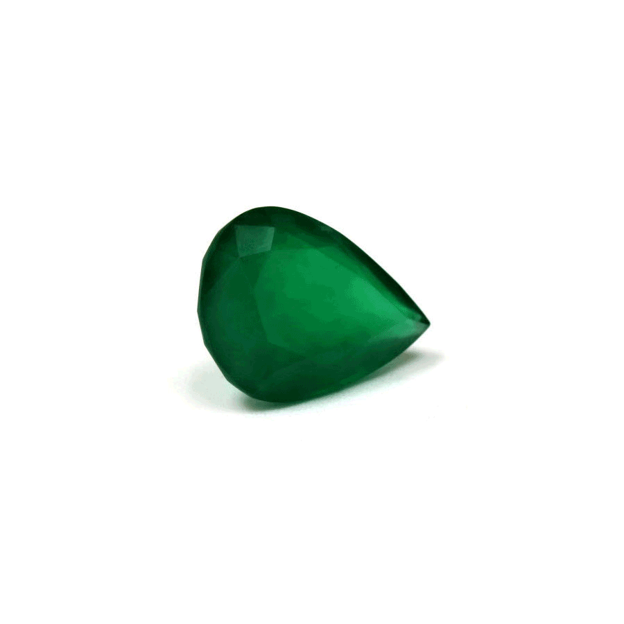Green Emerald Pear GIA Certified Untreated 7.71 cts.