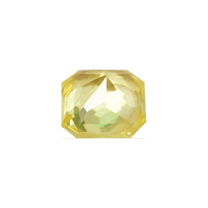 Emerald Cut Yellow Sapphire GIA Certified Untreated 4.22 cts.
