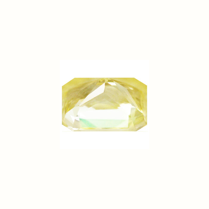 Yellow Sapphire Emerald Cut Untreated 1.37 cts.