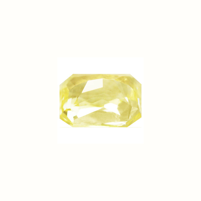 Yellow Sapphire  Emerald Cut Untreated 1.08 cts.