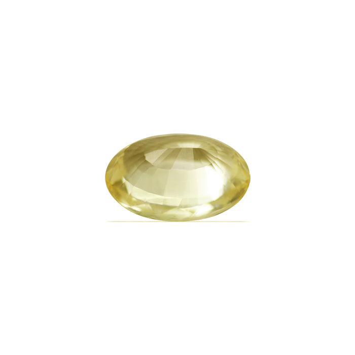 Yellow Sapphire Oval GIA Certified Untreated 3.01 cts.