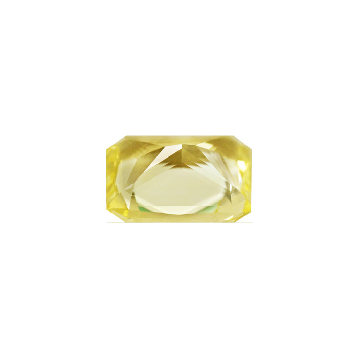 Emerald Cut Yellow Sapphire GIA Certified Untreated 3.62 cts.
