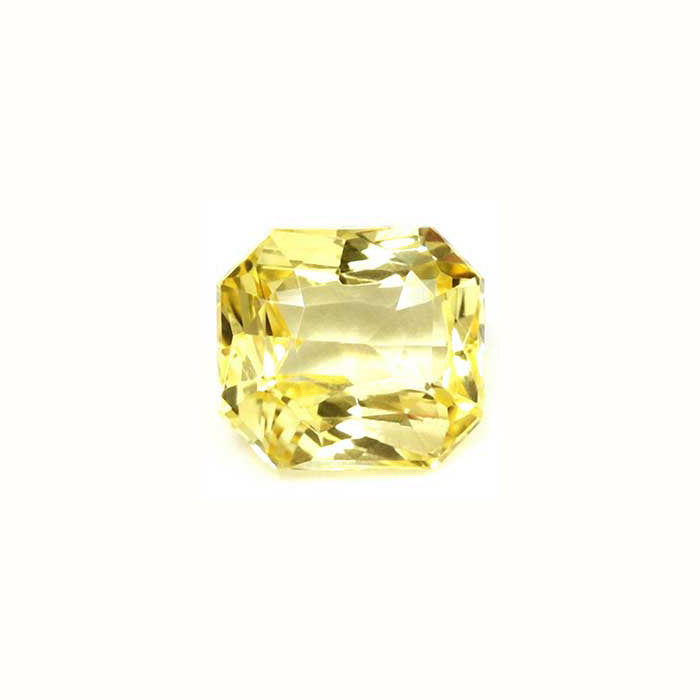 Yellow Sapphire  Emerald Cut Untreated 1.0 cts.
