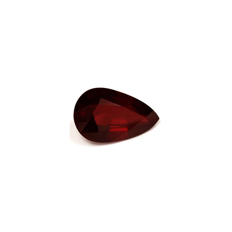 Ruby Pear GIA Certified Untreated 3.01 cts