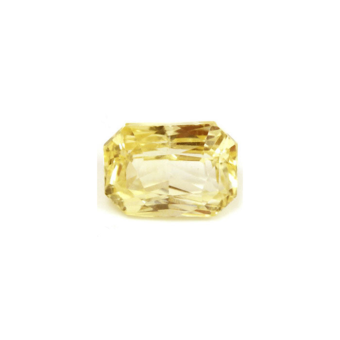 Yellow Sapphire  Emerald Cut Untreated 1.17cts.