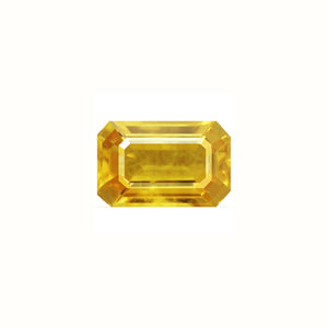 Yellow Sapphire Emerald Cut 1.96 cts.