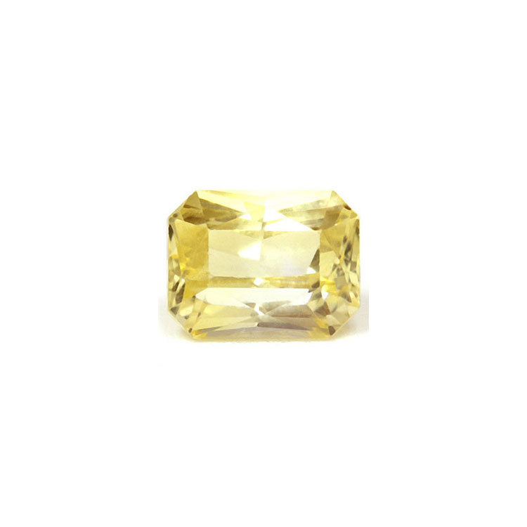 Yellow Sapphire Emerald Cut Untreated 1.59 cts.