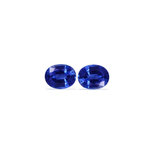 BLUE SAPPHIRE GIA Certified Untreated  4.60 cttw. Oval Matched Pair