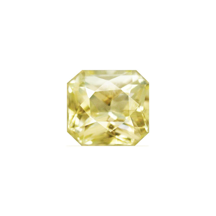 Yellow Sapphire   Emerald Cut Untreated 1.53 cts.