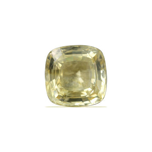 Yellow Sapphire Cushion GIA Certified Untreated 9.69 cts.