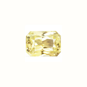 Yellow Sapphire Emerald Cut Untreated 1.21 cts.